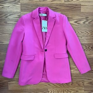 ZARA Women’s Pink Blazer Size Medium NEW
